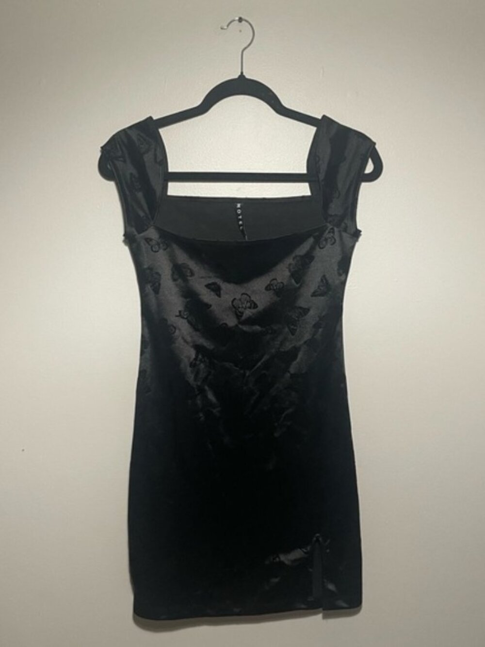 Velvet Butterfly Bodycon Dress